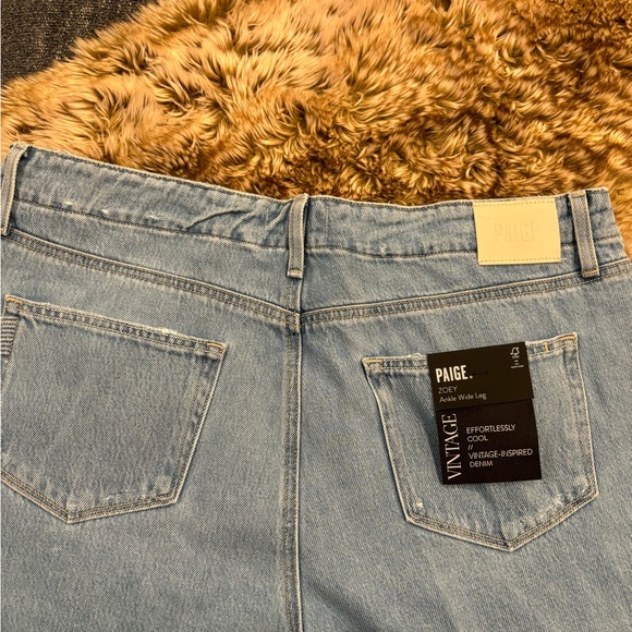 NWT PAIGE Zoey Ankle Wide Leg Highrise Coastline Women's size 34 - Picture 3 of 4